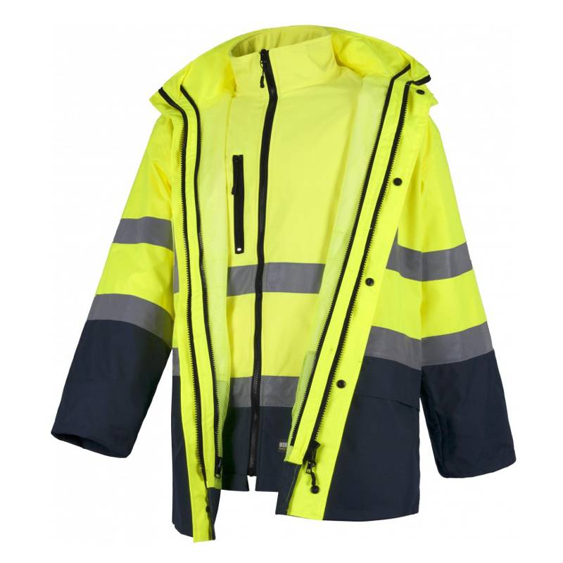 Parka 4 en 1 alta visibilidad