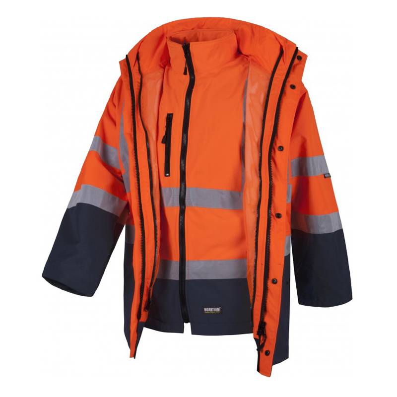 Parka 4 em 1 de alta visibilidade