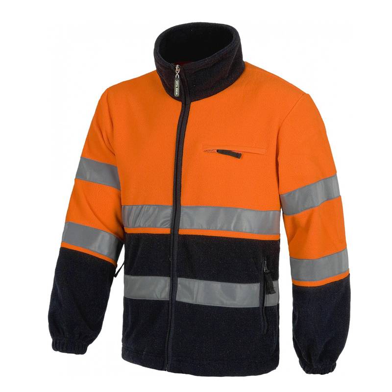 Chaqueta polar alta visibilidad con reflectante