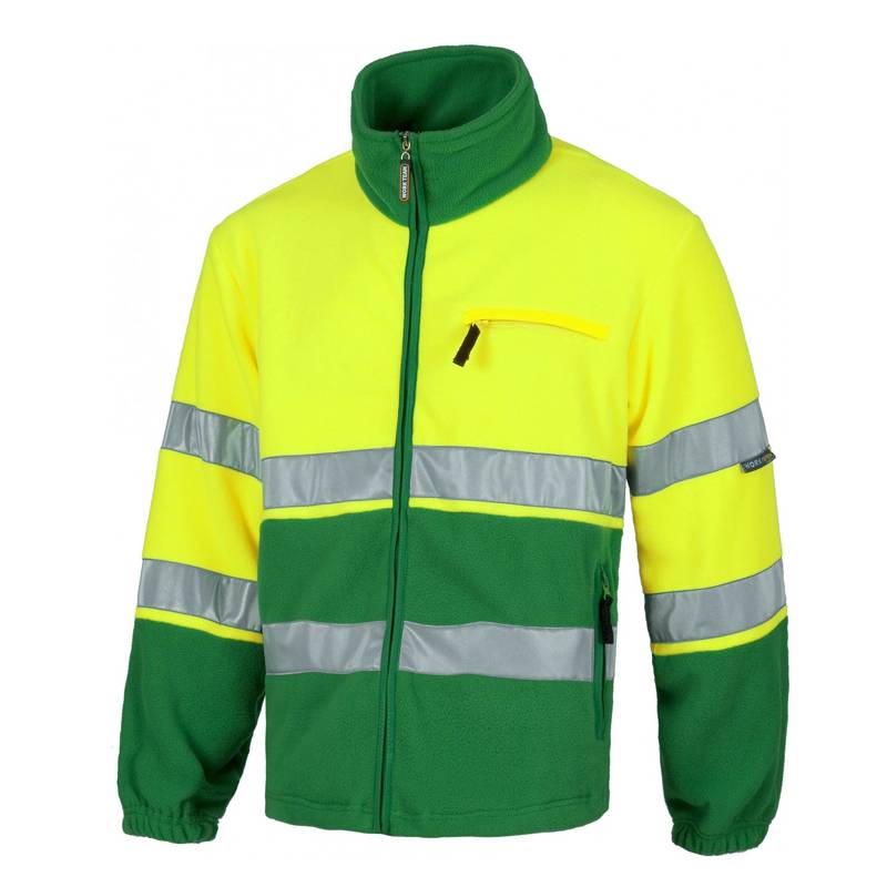 Chaqueta polar alta visibilidad con reflectante