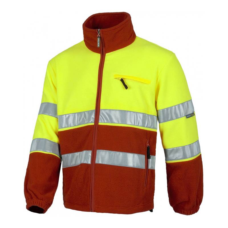 Chaqueta polar alta visibilidad con reflectante