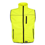 Chaleco softshell alta visibilidad con canesús