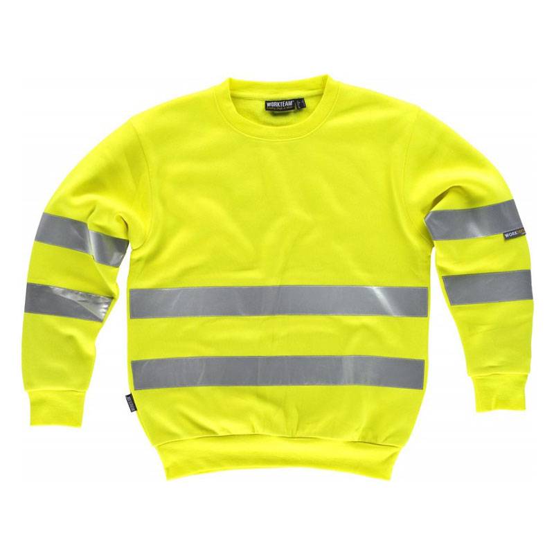 Sweatshirt clássica de alta visibilidade com refletor