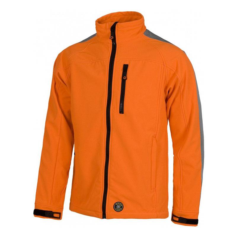 Softshell alta visibilidad mangas reflectantes