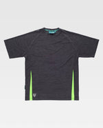 Camiseta combinada manga corta tejido técnico