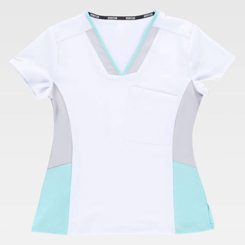 Casaca entallada combinada para mujer