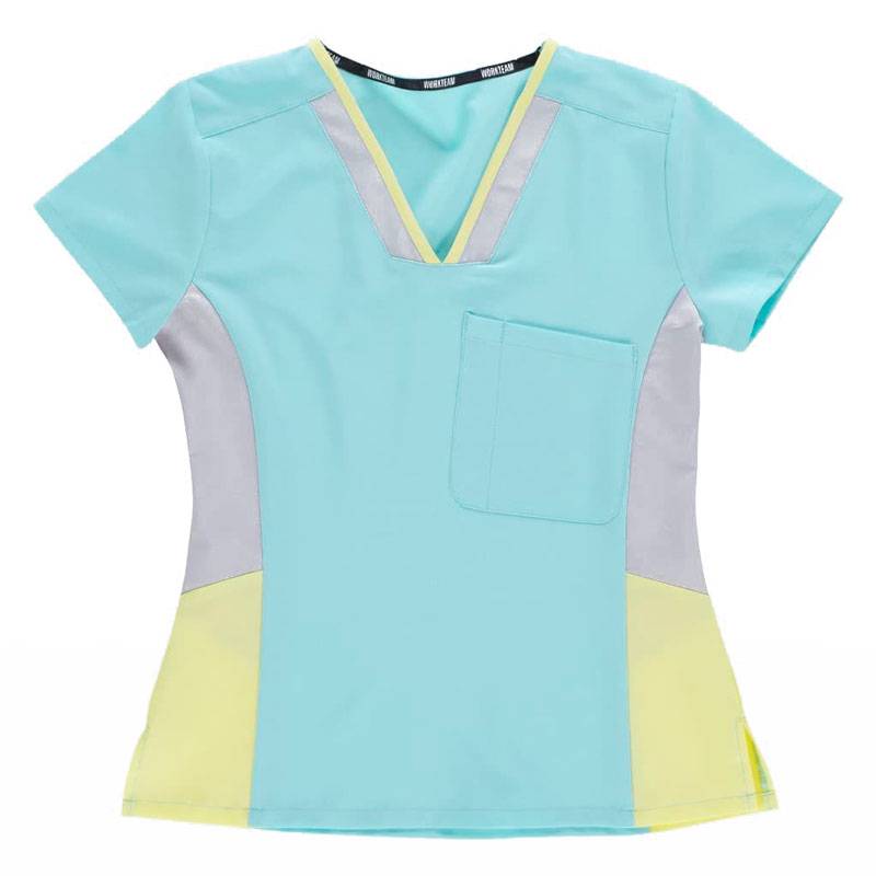 Casaca entallada combinada para mujer