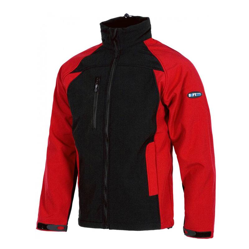 Casaco softshell combinado com mangas raglan