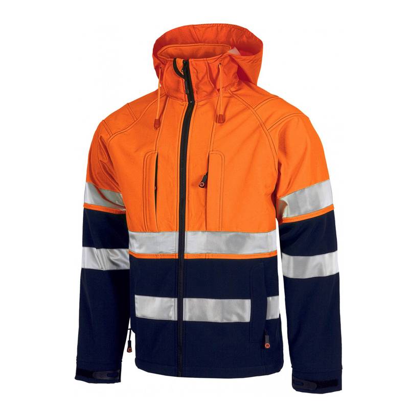 Chaqueta softshell alta visibilidad con reflectante