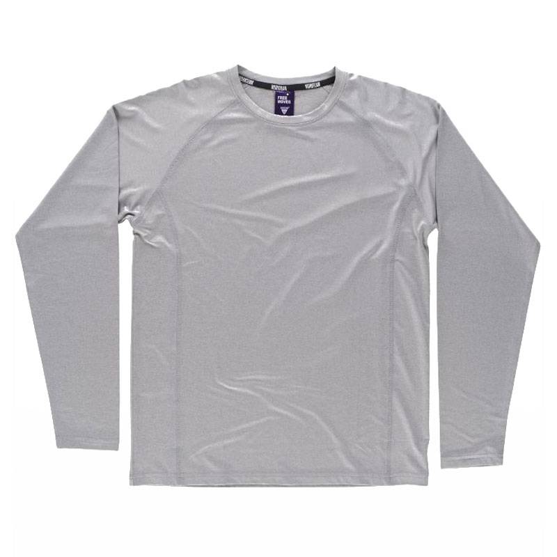 Camiseta manga larga tejido jaspeado