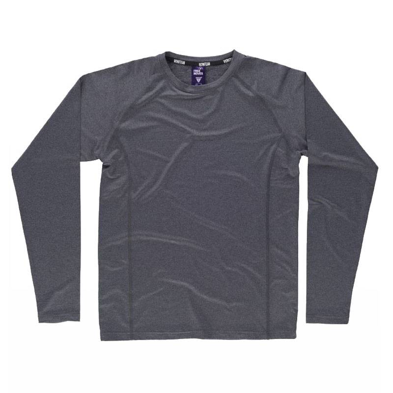 Camiseta manga larga tejido jaspeado