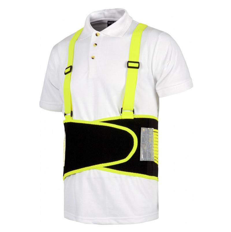 Faja lumbar alta visibilidad