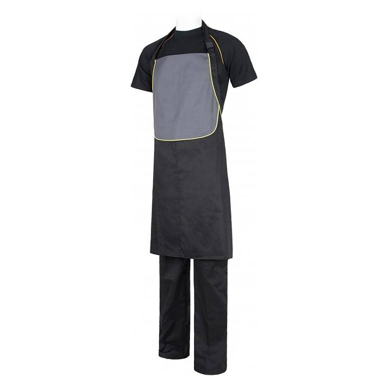 Delantal combinado con peto