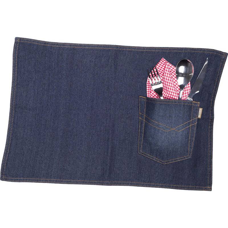 Mantel individual tejido vaquero