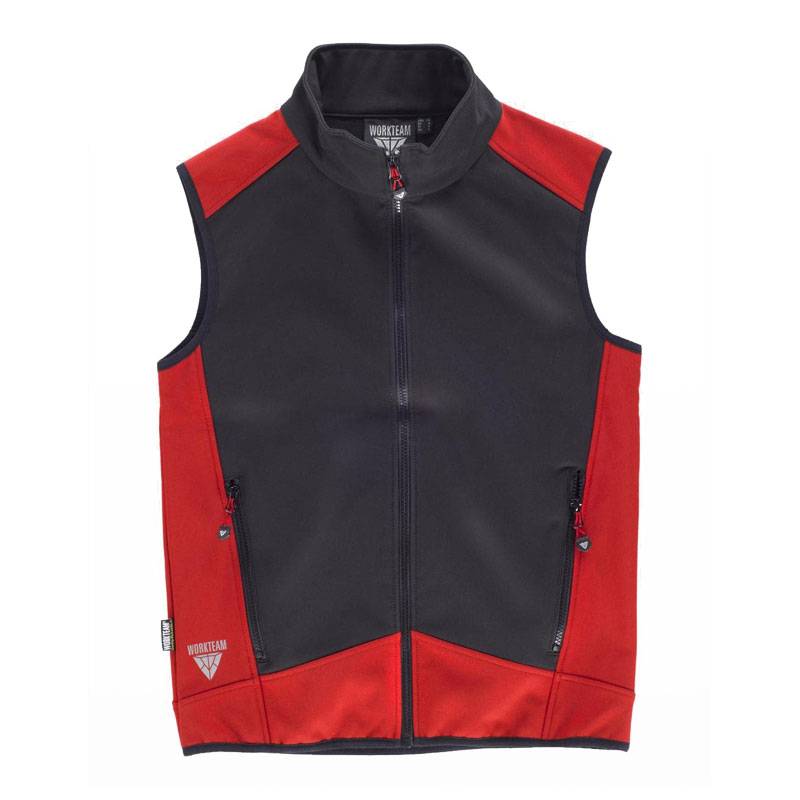 Colete desportivo softshell combinado
