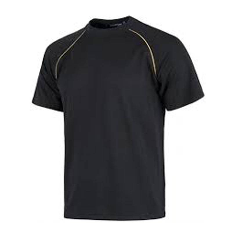 T-shirt técnica com vivo contrastante