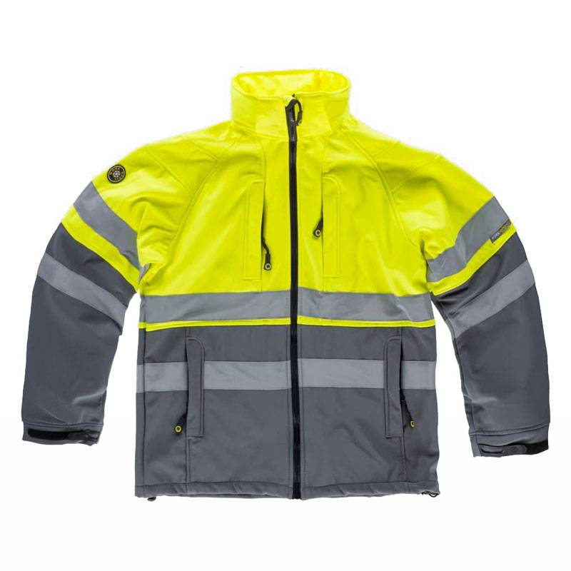 Chaqueta softshell alta visibilidad con reflectante