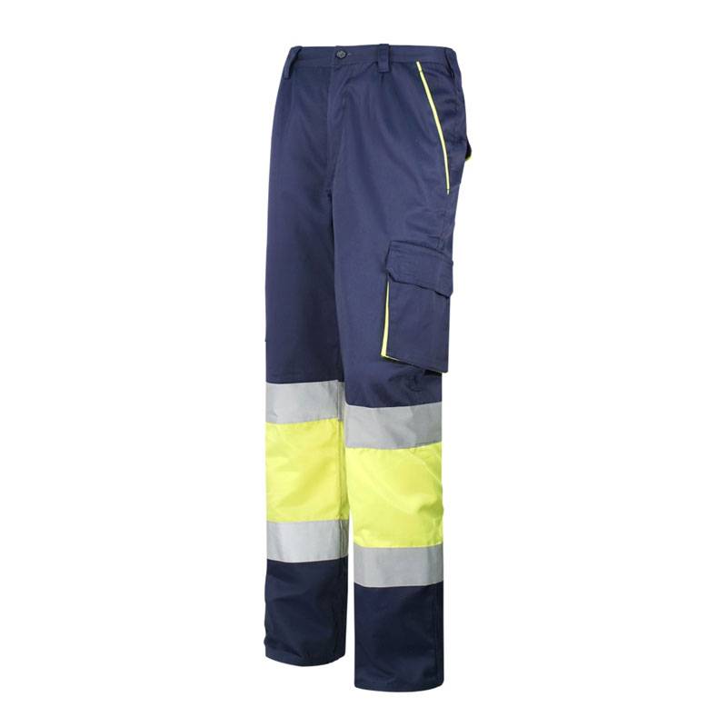 Pantalón multibolsillos combinado con Alta visibilidad