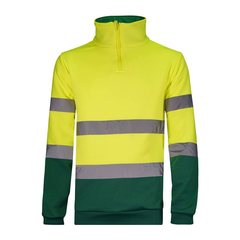 Sweatshirt com fecho de alta visibilidade