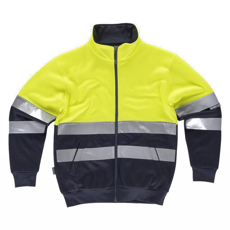 Sudadera con cremallera de alta visibilidad