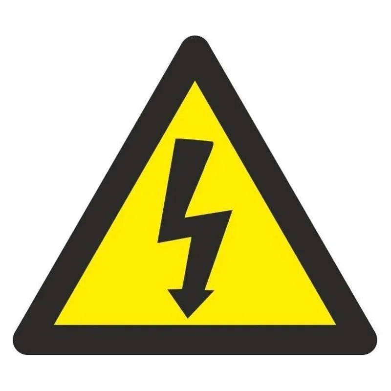 ADHESIVO TRIANGULAR RIESGO ELECTRICO - Naisa Protección Laboral