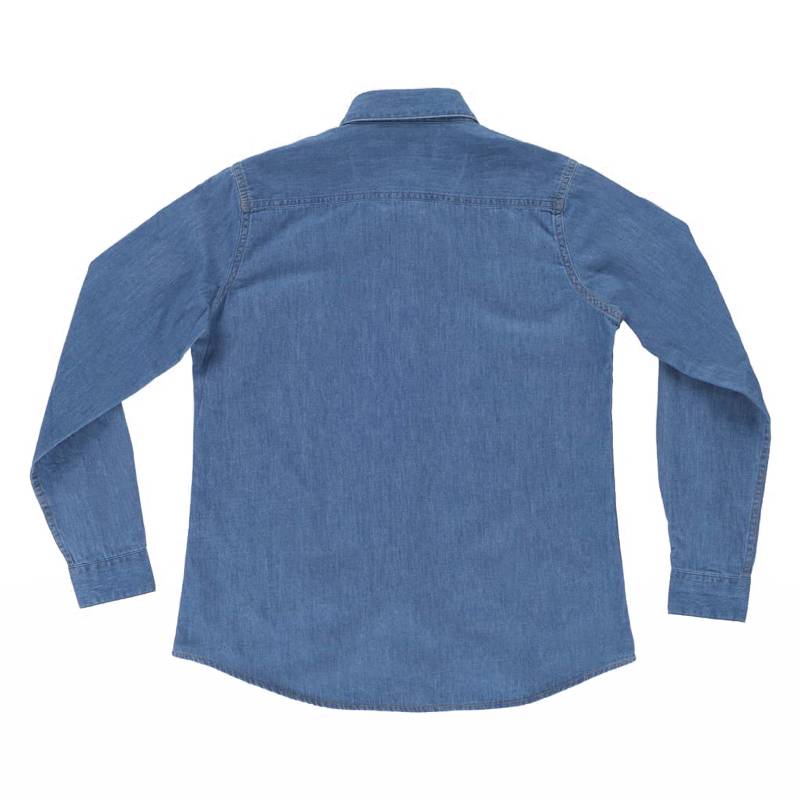 Camisa de mujer en tejido vaquero manga larga