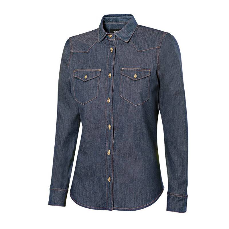 Camisa mujer Strech tejido vaquero manga larga 405007S