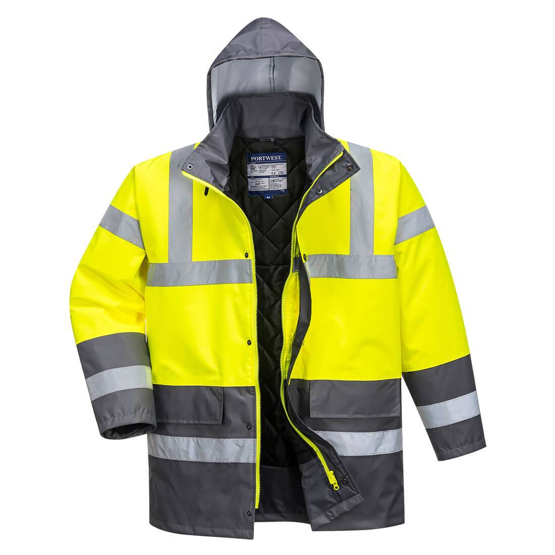 Parka alta visiblidad acolchada