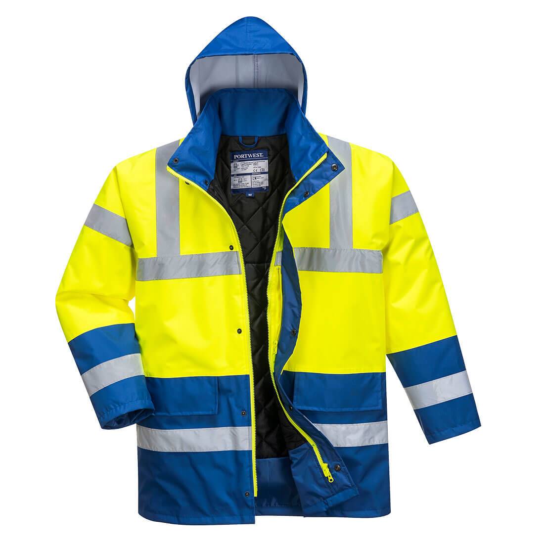 Parka alta visiblidad acolchada