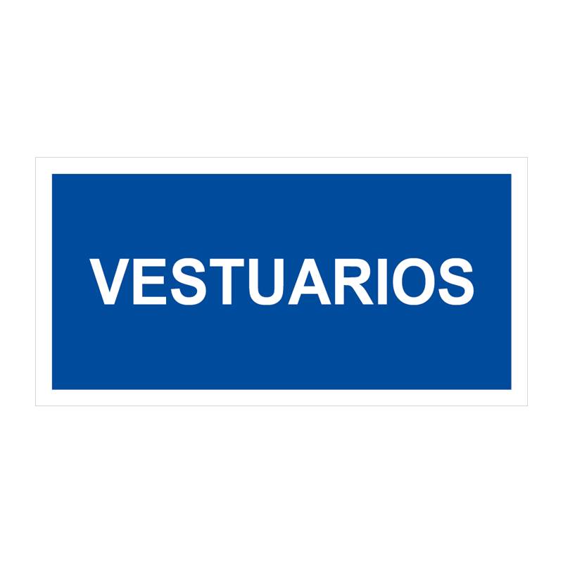 Placa de VESTIÁRIO