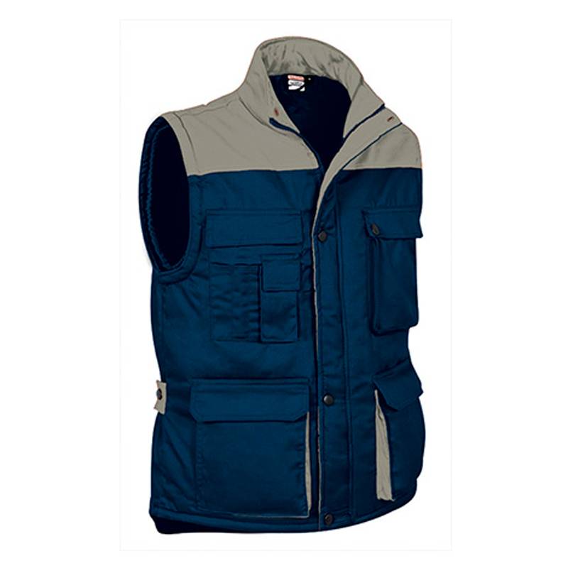 Chaleco multibolsillos bicolor