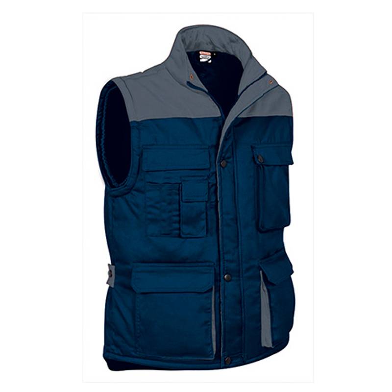 Chaleco multibolsillos bicolor