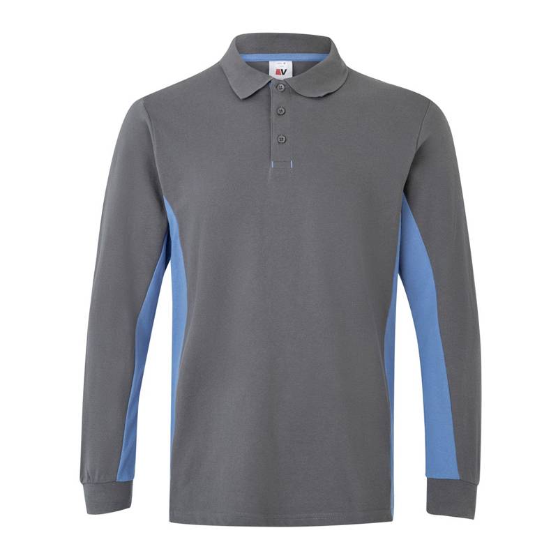 POLO BICOLOR MANGA LARGA