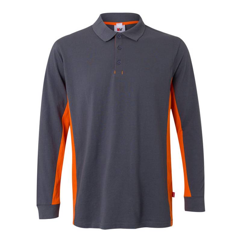 POLO BICOLOR MANGA LARGA