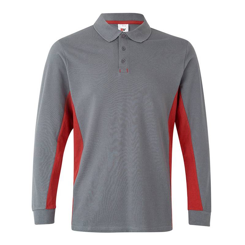 POLO BICOLOR MANGA LARGA