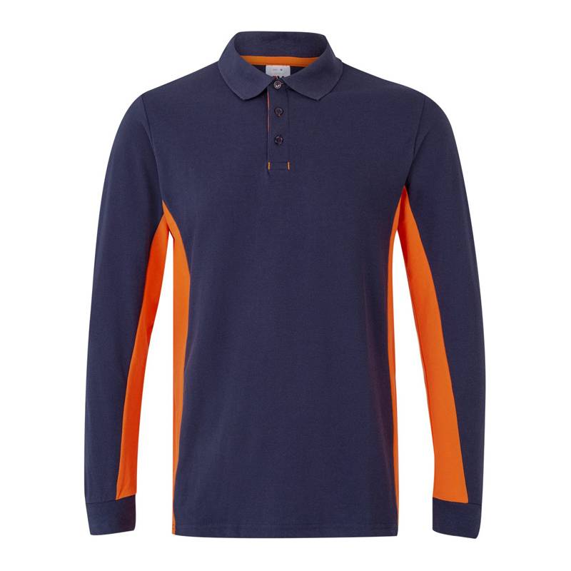 POLO BICOLOR MANGA LARGA