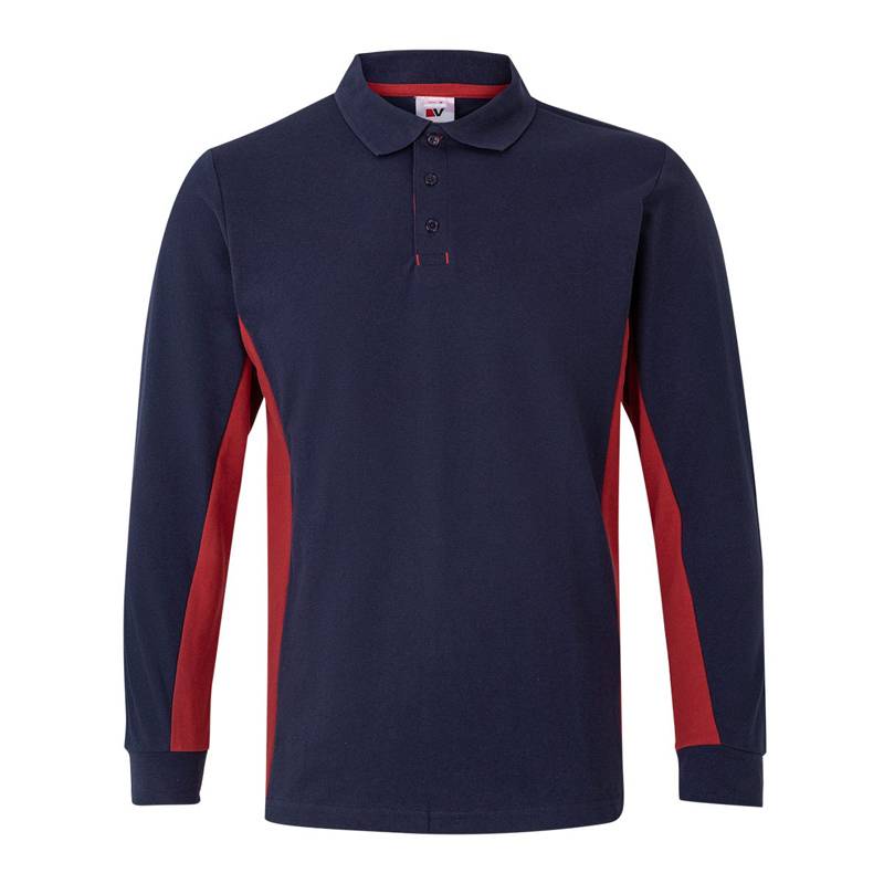 POLO BICOLOR MANGA LARGA