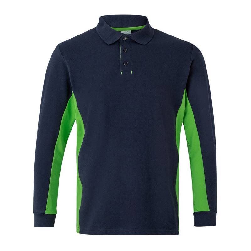 POLO BICOLOR MANGA LARGA