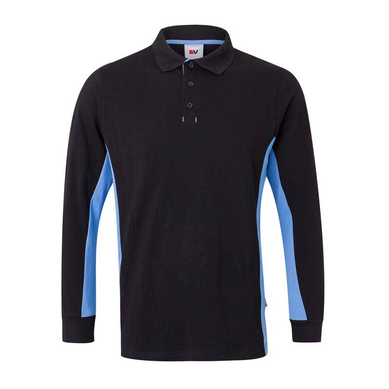 POLO BICOLOR MANGA LARGA