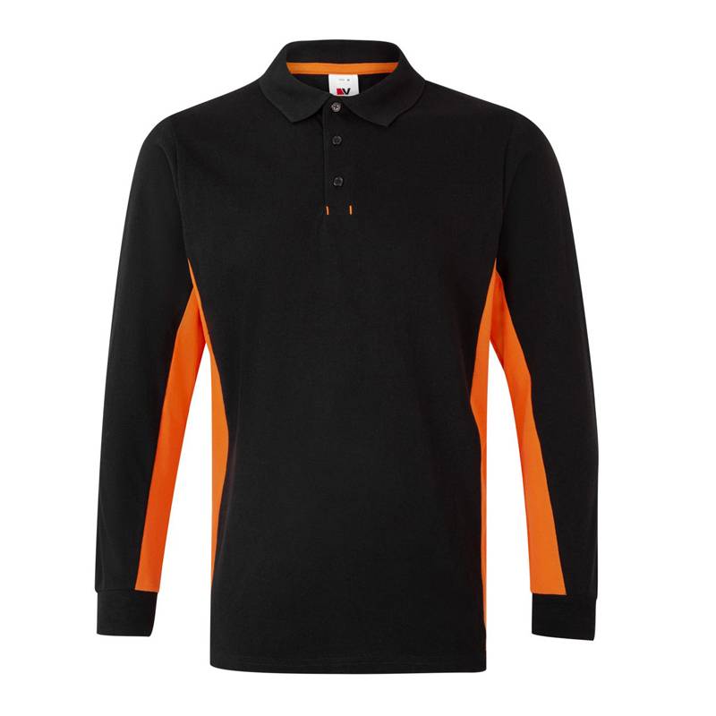 POLO BICOLOR MANGA LARGA
