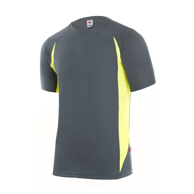 Camiseta técnica de manga corta bicolor