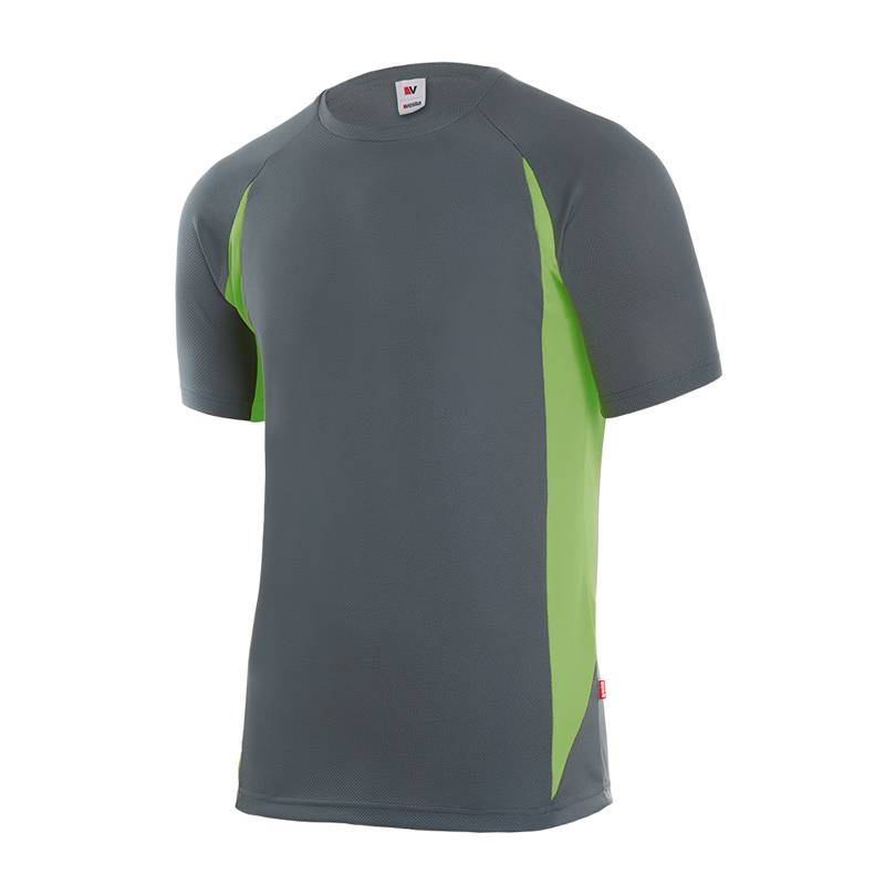 Camiseta técnica de manga corta bicolor