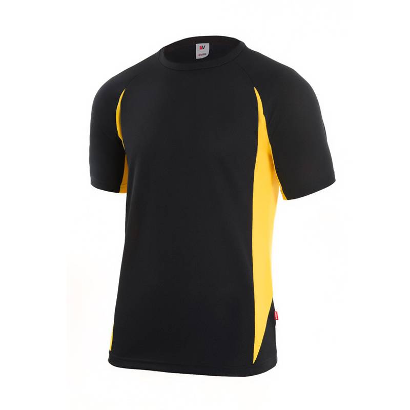 Camiseta técnica de manga corta bicolor