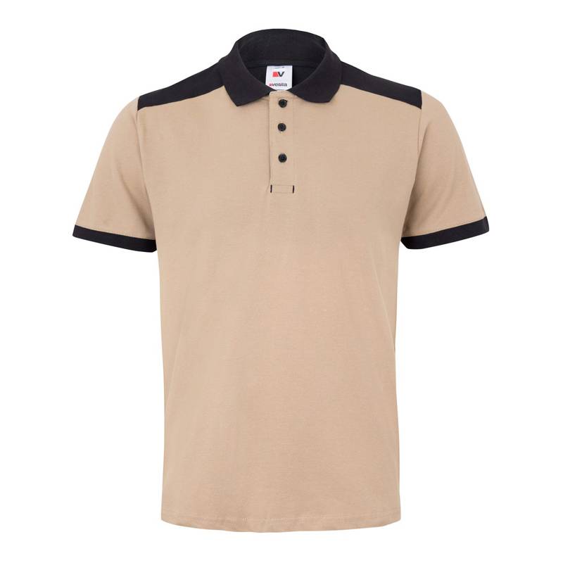 Polo bicolor manga corta Strech