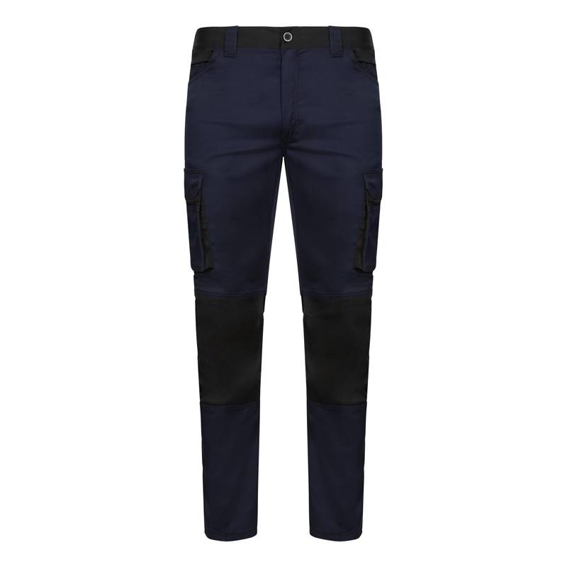 Pantalón Strech bicolor multibolsillos