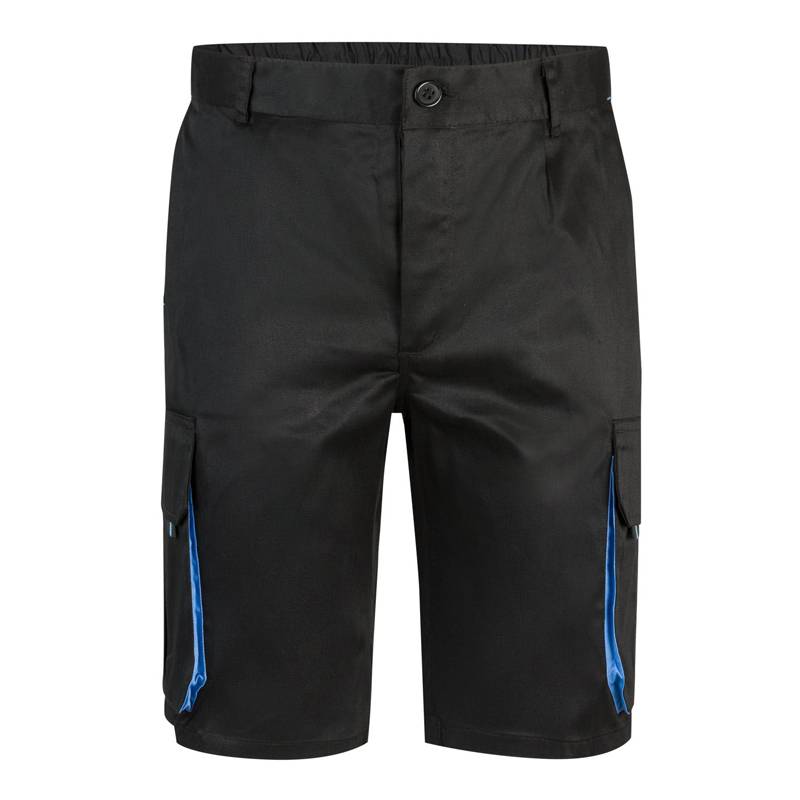 Bermuda de trabajo multibolsillos bicolor