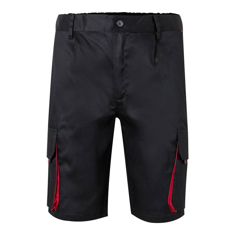 Bermuda de trabajo multibolsillos bicolor