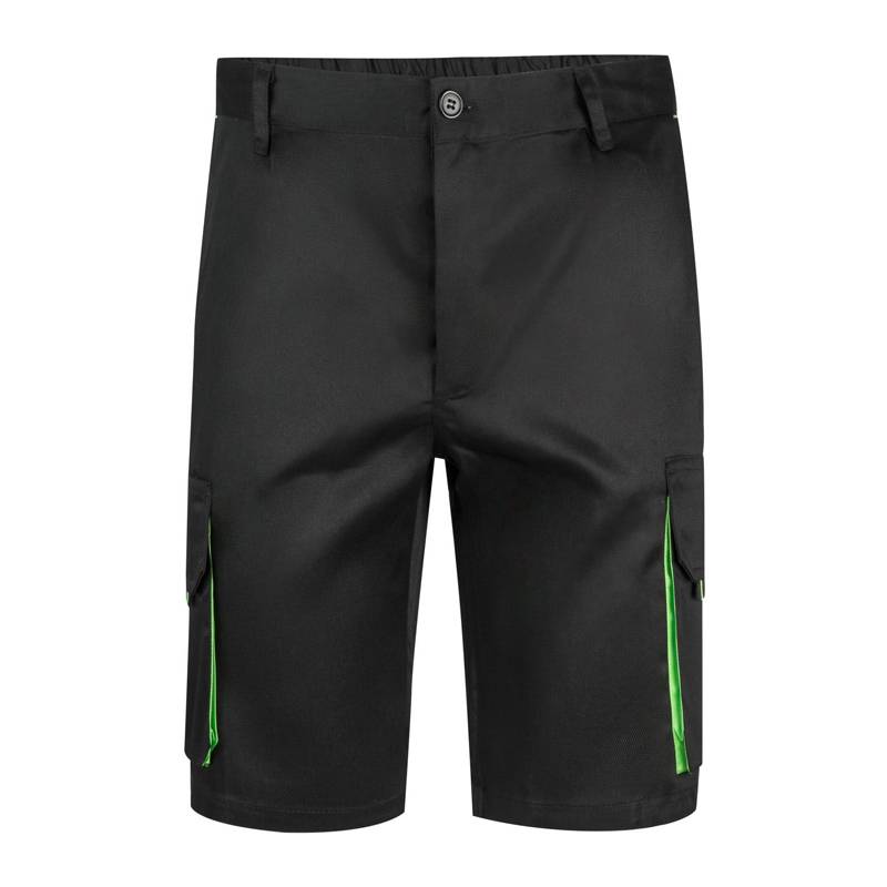 Bermuda de trabajo multibolsillos bicolor