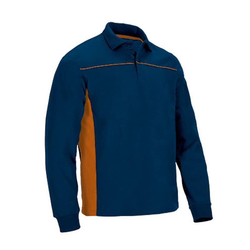 Polo manga larga bicolor THUNDER