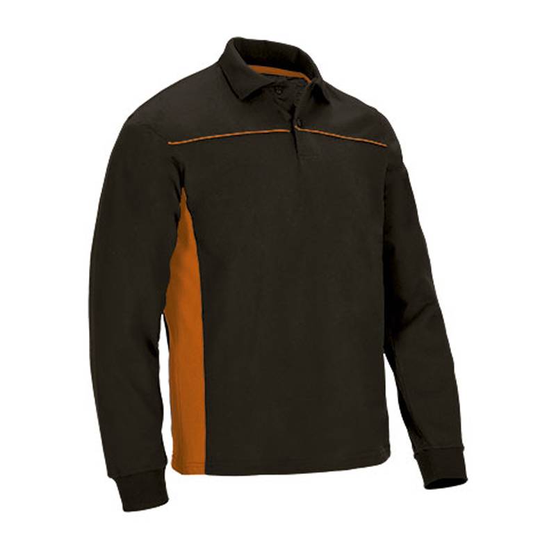 Polo manga larga bicolor THUNDER